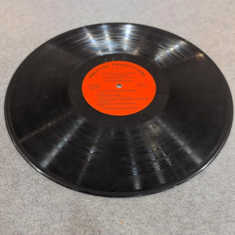 Talladega High School Varsity Band Spring Concert 1969 Vinyl LP Prestige Records - Picture 4 of 5